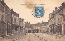 Old postcard 89 CHABLIS / PLACE DU MARCHE