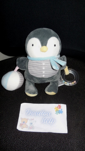 Doudou peluche pingouin - doudou,