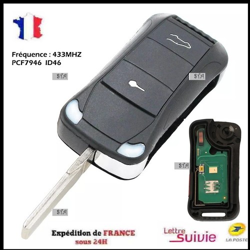 Clé vierge id46 porsche - clé,