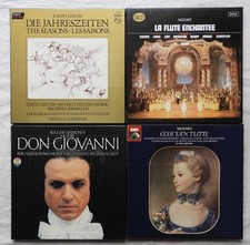 Lot x4 coffrets disques vinyles 33 T. MUSIQUE CLASSIQUE (Haydn, Mozart)