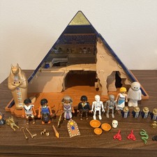 Playmobil 5386 Pharaoh's Pyramid Playset ALMOST Complete Vintage 40+ Pieces Geo