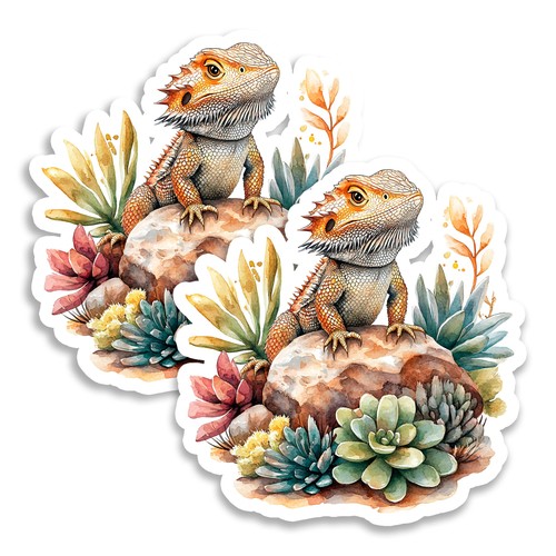 Bearded dragon magnet inch - magnet,