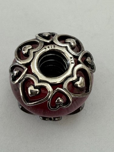Pandora charm verre rose - pandora,