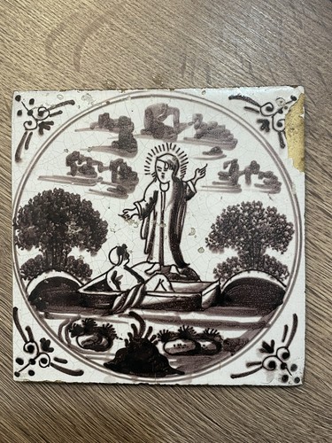 Ancien carreau faience de - ancien,
