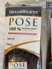 Weave extensions New Human Hair Model Model Pose Yaky Color # P1B/33 12in.