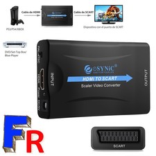 Convertisseur Adaptateur 1080P HDMI à Péritel Audio Vidéo USB pour HDTV DVD SKY