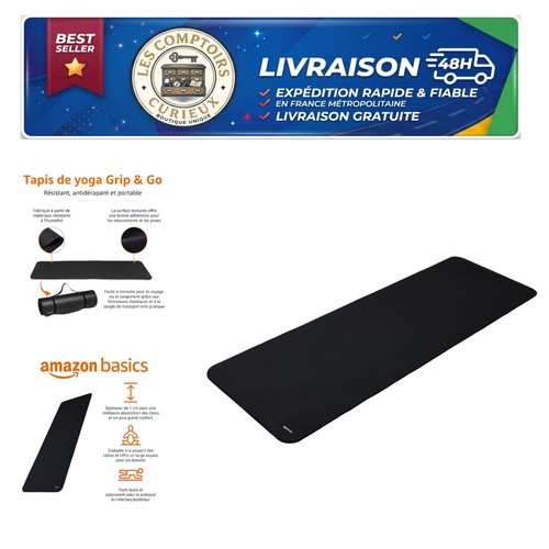 Tapis yoga antidérapant - tapis,