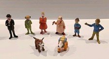 Lot Anciennes figurines TINTIN esso + milou sur la lune