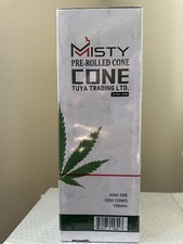 MISTY CONE Classic KING Size Pre-Rolled Cones 1000ct Bulk Box