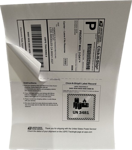 200 click ship - 200, labels