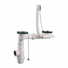 ensemble vidage évier inox à