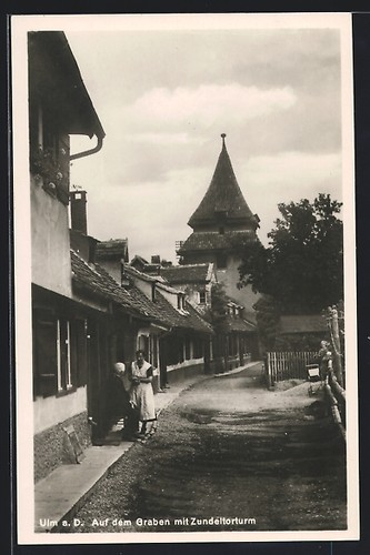 Carte postale ulm - carte, a.