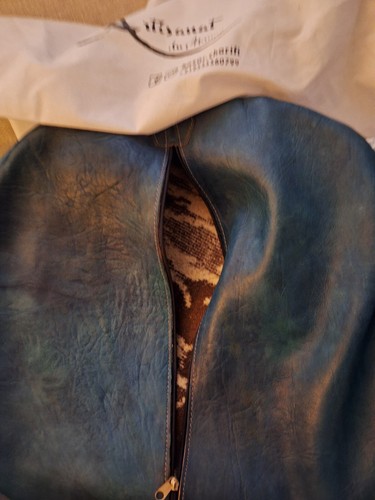 Royal blue all - all, leather