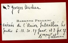 cdv business card. Baronne Pellenc