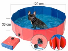 Piscine pliable pour chiens avec fond antidérapant - Ø 120 cm - SweetyPet