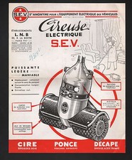 "PARIS (VIII°) ELECTRIC EQUIPMENT / ELECTRIC WAXER ""S.E.V." Ets. L.N.B.