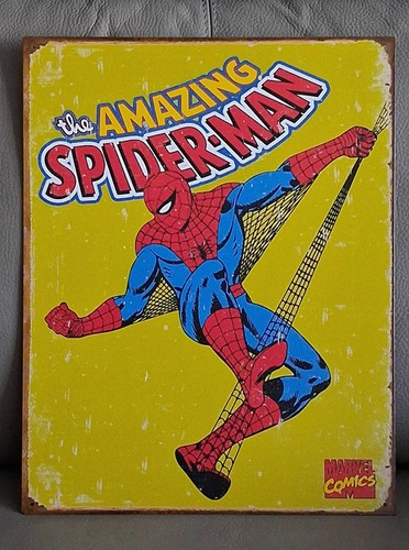 Plaque métal marvel comics - métal,