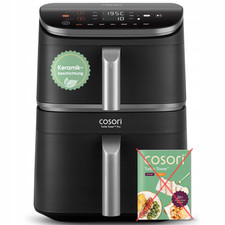 COSORI Turbo Tower Pro, friteuse à air chaud, 2 compartiments, 10,8 l