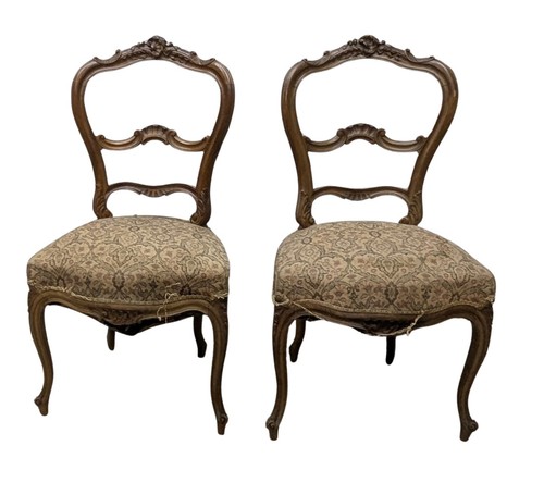 Paire chaises ajourées - chaises,