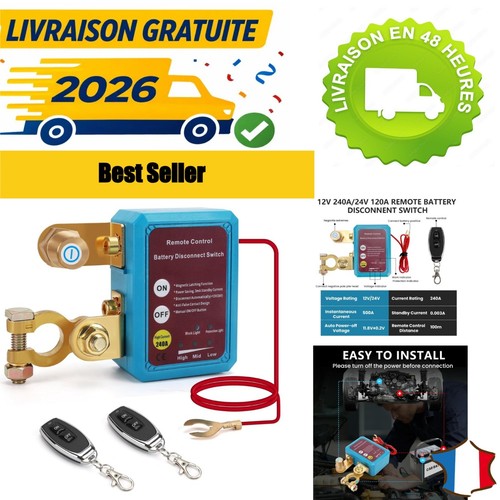 Coupe batterie 240 a avec - v,