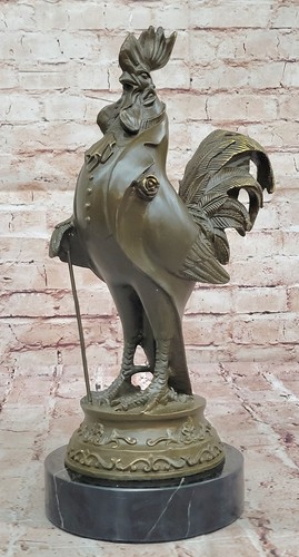 Sculpture figurine coq - coq, tuxedo
