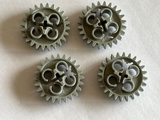 4 x LEGO Technic OldGray Light Gray gear ref 3648 / set 4502 3804...