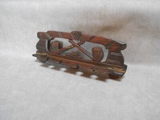 Beau Porte-PIPES Ancien en bois sculpté