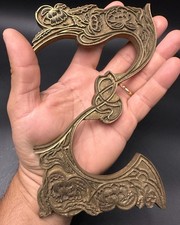 Antique Bronze Book Binding Element Art Nouveau Era Letter Z