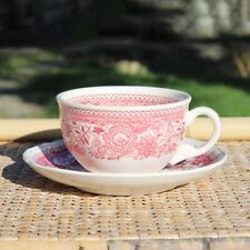 Villeroy & Boch Burgenland Red Tarthenware Tea / Coffee Cup + Saucer