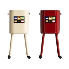 Poubelle à roulettes à