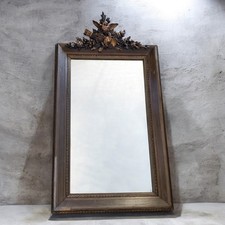 Miroir ancien XIXe fronton