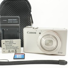[NEUF] Canon PowerShot S110 12.1MP Silver Wi-Fi Camera w/ Case Charger Japan