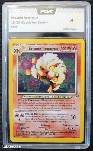 Carte pokémon pca - carte, arcanin