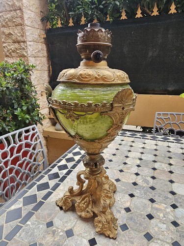 Lampe pétrole loetz - lampe,