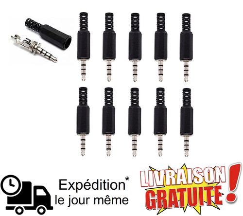 Lot jack audio 5mm 4 - lot, 10