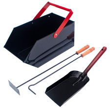 Ensemble de couverts de cheminée avec tisonnier ensemble de cheminée pelle...