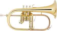 Bugle Trompe Instrument a Vent de Cuivre Tonaltie Sib Laqué 3 Valves Piston