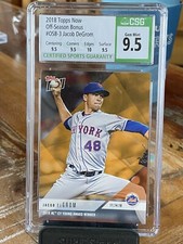 2018 Topps Now Off Season Bonus Card MVP Jacob DeGrom #OSB-3 CSG 9.5 GEM MINT