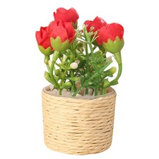  Fleurs Artificielles En Pot Plantes Miniatures Pour Maison De Poupée