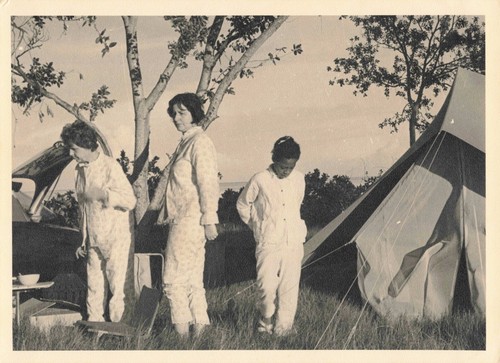 Ancienne photographie camping - photographie,