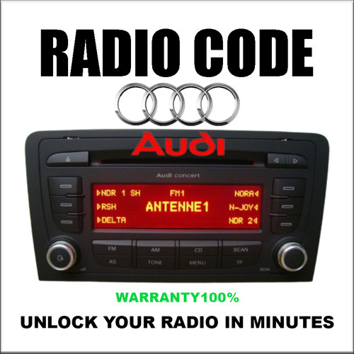 Audi radio code decode - audi,