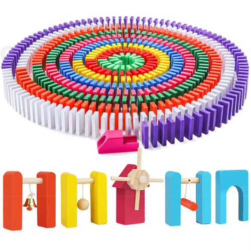 Dominos bois enfants jeu - enfants,