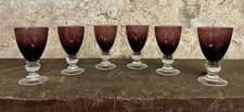  6 verres à pied de couleur