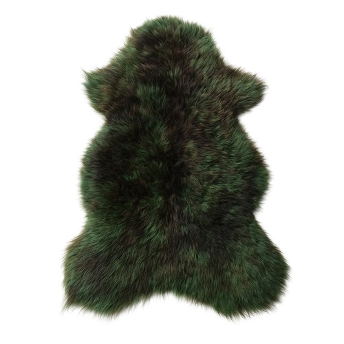 Peau mouton nordique vert - peau, de