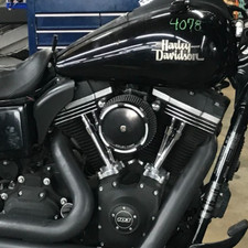 2015 Harley Dyna ARLEN NESS Air Cleaner Intake Filter SOLID BACKPLATE Kit #4078