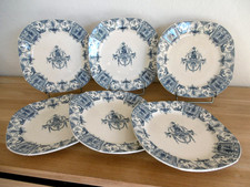 SIX ASSIETTES PLATES FAIENCE