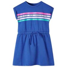Robe pour Enfants avec Cordon de Serrage Vêtement Tout-petits Bleu Cobalt 128 vi