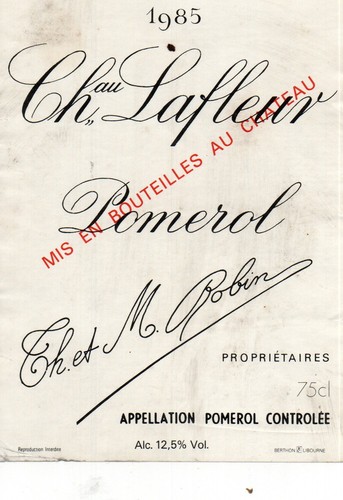 Pomerol etiquette chateau - pomerol,