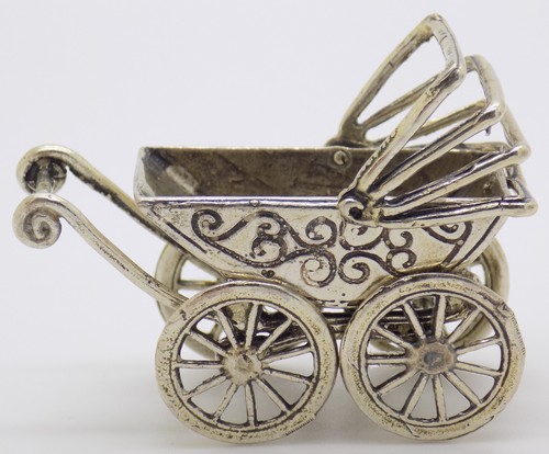 Poussette argent massif - argent, 800
