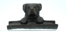 Labrador Retriever en Bronze porte crayon chien , vide poche , bronze old Dog